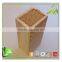 High End Bamboo Kitchen Knife Set With Slotted Bamboo Block