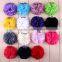 hot sale handmade chiffon flower pin for kid's clothing