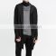 fashion Hooded Open cape with Asymmetric hem Without buttons custom trendy coat for men