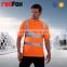 black 150gsm net reflective safety t-shirt for worker sleeves bicycle safety yellow t-shirts high safety t-shirt