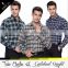hot sale 100% cotton plaid design mixed size long sleeve men shirt 2016