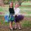 2015 super fluffy purple with Turquoise blue kids parth birthday pettiskirt tutu