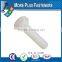 Made in Taiwan Metric Coarse Slotted Hexagonal Metric Thread Nylon Hexagon Polycarbonated Hex Head Plastic Screw