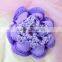 Glitter Sequins Detail Flower Shape Hair Snood Ponytail Holder Hair Scrunchie Snood Bun Net with Shiny Sequins Strips