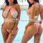 B22033A Europe women Sexy Ladies Sequin halter swimwear