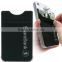 Custom made lycra 3m sticker smart wallet mobile card holder