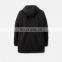 Winter Hot Sale Dark Grey Wool Down Filled Coat For Mens