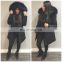 OEM Service Products China Manufacturer Warm Winter Windproof Jacket, Faux Fur Hood Women Coat With Quilted Check Lining