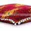 Indian Handmade Kantha Pillow Cover 28X18 Inches Vintage Kantha Pillow Cover Ethnic Pillow Case Floral Pillow Sham