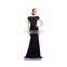 Laquered Jacquard with Long Crepe Skirt