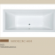 Wholesale Euro hotel home apartment good sale design bathroom white drop in acrylic tube in cheap price