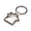 promotion metal custom house shaped leather keychain