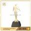 zinc alloy gold plating Figure statue trophy; angel trophy