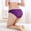 Yun Meng Ni Sexy Underwear Fancy Letter Printed Girls Briefs 95% Cotton Panties For Women
