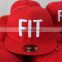Custom Logo Red Embroidered Caps,Wholesale 6 Panel Acrylic Snapback Hats