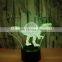 Dinosaur 3d Lamp 7 Color Led Night Lamps For Kids Touch Led Usb Table Lamp Baby Sleeping Nightlight