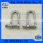 Stainless steel captive pin Long D shackles for sale