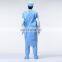 Disposable Waterproof High Performance SMS Non Woven With Knit Cuff Sterilized Surgical Reinforced Gown Medical Isolation Gown