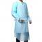 Seam Tape AAMI 2 3 Anti Virus  Waterproof Isolated Blue Plastic Non Sterile CPE Disposable Medical Use isolation Gown Gowns