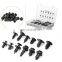 240pcs black  Mixed Universal automotive bumper expansion clips plastic fasteners