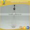 250ml clear olive glass bottle in round shape and square shape
