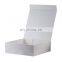 Recycled eco friendly plain white folding magnet gift present box packaging