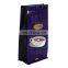 1kg Matt black valve plastic coffee bean packaging