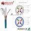 SFTP Cat6 cable 305M 4Pairs Solid Copper Wire 23AWG Ethernet Cat6 lan cable pass test
