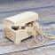 Little Lockable Box Wooden Trinket with Lid