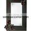 brass metal wall mirror