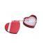 Custom heart  jewelry ring/earring gift box christmas ornaments holder packaging with card