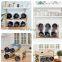 6 Grids Freestanding Bamboo Water Rack Bamboo Water Bottle Organizer Rack for Cabinet Kitchen Countertop