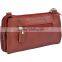 wholesale cow leather women shoulder bag clutch purse handbag with shoulder strap