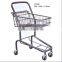 Japan style unfolding smart zinc plated shopping trolley