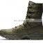 High ankle black genuine Green army sand  military safety boot China