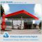 Private custom design prefabricated grid structure space frame gas station