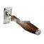 Classic Shaver Walnut Wood  Metal Handle Singe Blade Shaving Safety Razor