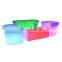 Plastic LED illuminated bar Sofa seat chair for coffee shops and restaurants furniture sets
