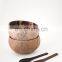 Coconut Bowl Set with Spoons Wholesale from ecofriendly coconut salad bowl made in Vietnam
