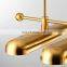 Classic Retro Brass Transparent Glass Pendant Light Home Hotel Exhibition Hall Decoration Lighting Chandeliers