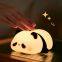 Factory customization silicone night light panda Usb Rechargeable Table Led Lamp Night Light Silicone Night Lights For Kids Room