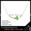 SLS brand jewelry 925 silver necklace with gemstone jewelry fancy necklace green stone necklace for lady's fashion