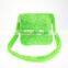 Cute Soft Plush Animal Satchel/New Design Cuddly Toy Frog Zipper Bag/Plush Animal Frog bag