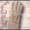 2016 Women's fashion yellow double face integration fur gloves