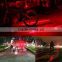 Adjustable hand lanyard 5 LED 2 laser beam real tail light for night cycling bicycle
