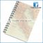 Spiral exercise notebook with transparent PP cover
