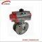304 stainless steel pneumatic flanged ball valve