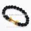 Unisex New Arrival 18k Plated Barbell Jewelry Turquoise Beads Prayer Dumbbell Bracelets