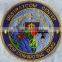 round decorative self-adhesive round embroidery patch iron on cap