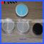 Black Cap Plastic Cosmetic Jar Packaging,Black Cap Cosmetic Jar